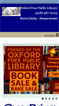Mobile Screenshot of oxfordmapubliclibrary.org