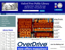 Tablet Screenshot of oxfordmapubliclibrary.org